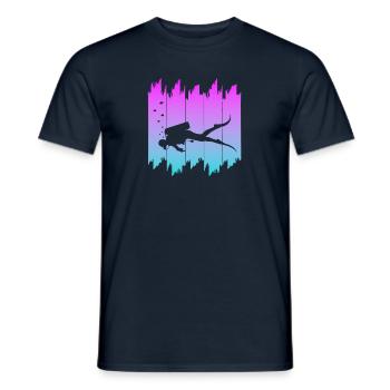 Tauchen, Scuba Diving - Männer T-Shirt - Navy - Vorne - AI Model Male 178 light (178cm)