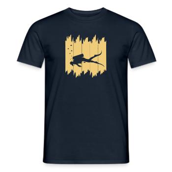 Tauchen Diving - Männer T-Shirt - Navy - Vorne - AI Model Male 178 light (178cm)