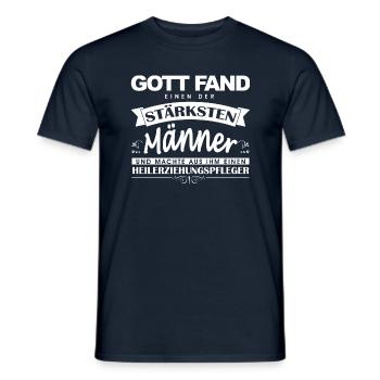 GF Heilerziehungspfleger - Männer T-Shirt - Navy - Vorne - AI Model Male 178 light (178cm)