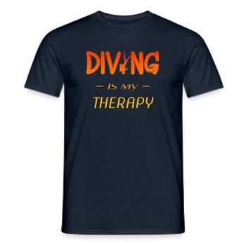 Dive - Tauchen Taucher Geschenk - Männer T-Shirt - Navy - Vorne - AI Model Male 178 light (178cm)
