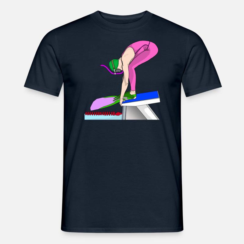 Startsprung - Männer T-Shirt - Navy