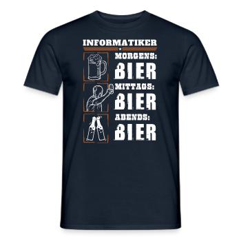 Mon quotidien d’informaticien - T-shirt homme - marine - Devant - AI Model Male 178 light (178cm)