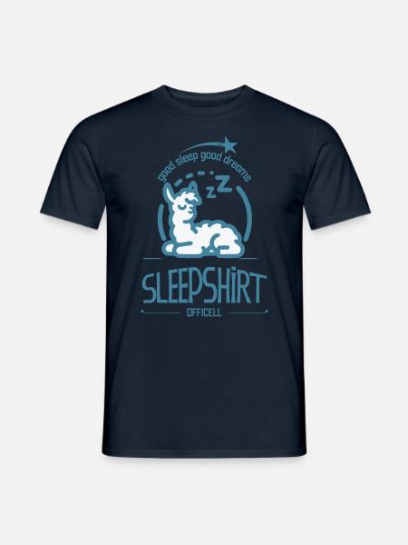 Alpapa official sleep shirt sleepshirt sleepshirt - Men's T-Shirt - navy