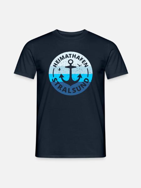 Stralsund - Heimathafen Stralsund Geschenkidee - Männer T-Shirt - Navy