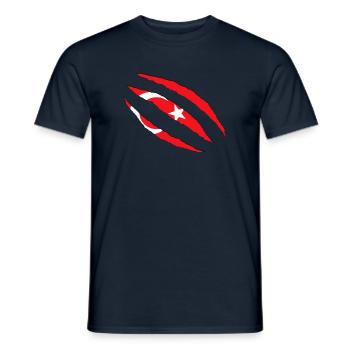 Türkei - Türkiye - Männer T-Shirt - Navy - Vorne - AI Model Male 178 light (178cm)