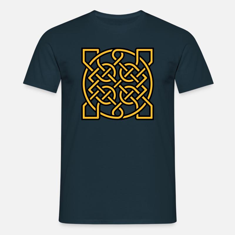 Knot pattern - Men's T-Shirt - navy