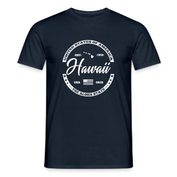 Hawaii - T-shirt homme - marine - Devant - AI Model Male 178 light (178cm)