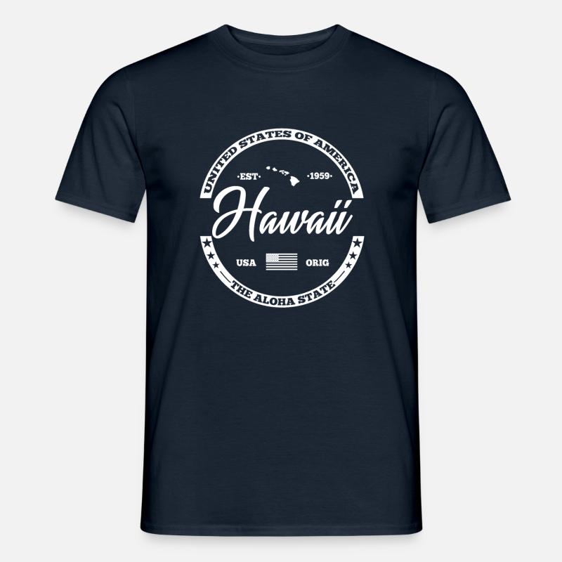 Hawaii - Männer T-Shirt - Navy