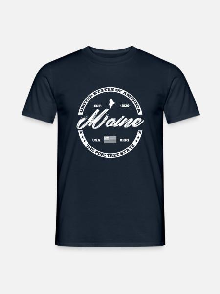 Maine - Men's T-Shirt - navy