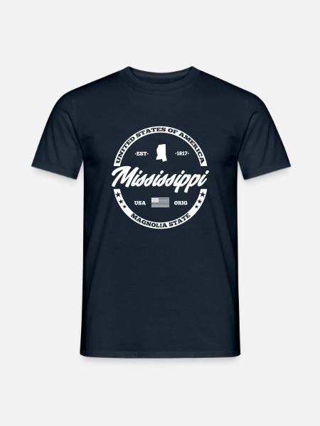 Mississippi - Men's T-Shirt - navy