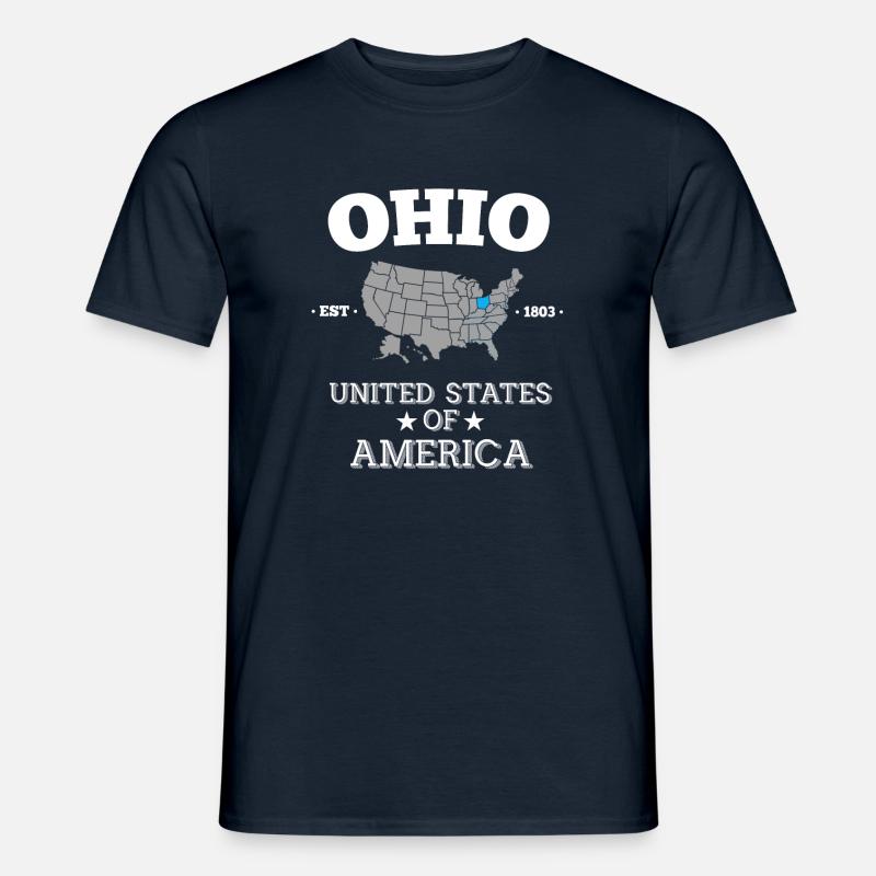 Ohio - Männer T-Shirt - Navy