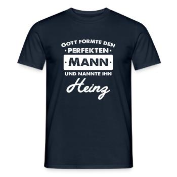 Heinz - Männer T-Shirt - Navy - Vorne - AI Model Male 178 light (178cm)
