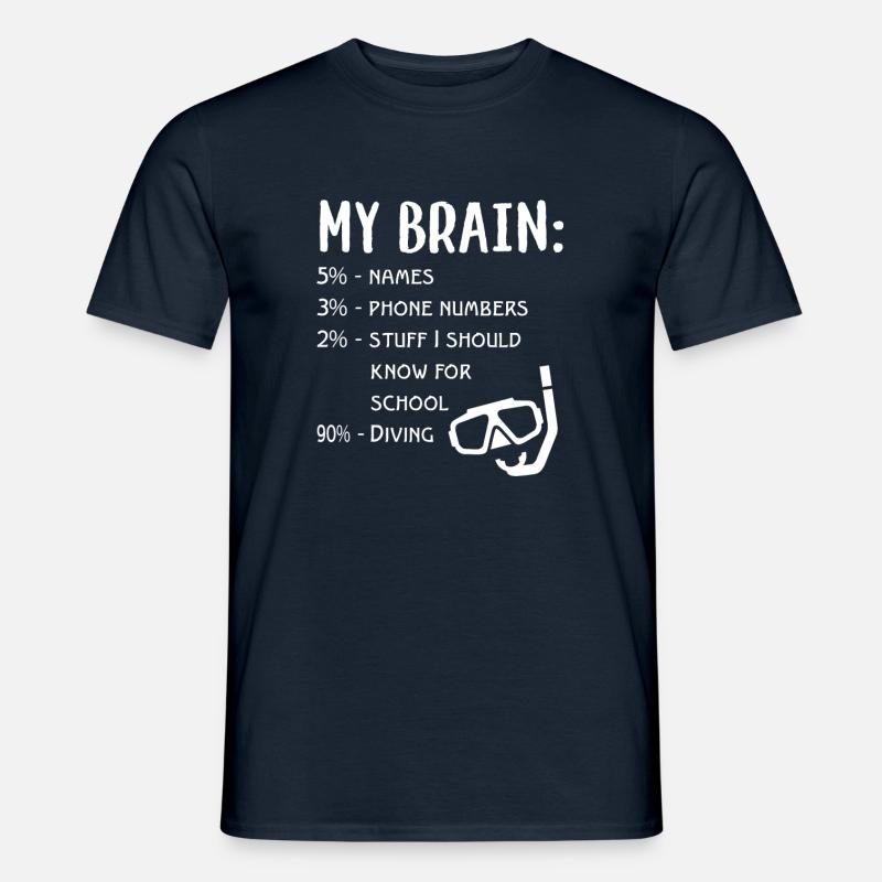 Tauchen - Männer T-Shirt - Navy