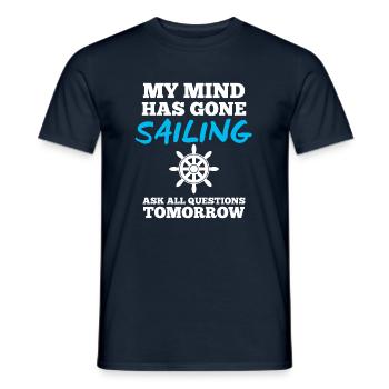 Capitaine de voile - T-shirt homme - marine - Devant - AI Model Male 178 light (178cm)