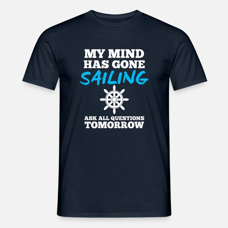 Segeln Captain - Männer T-Shirt - Navy