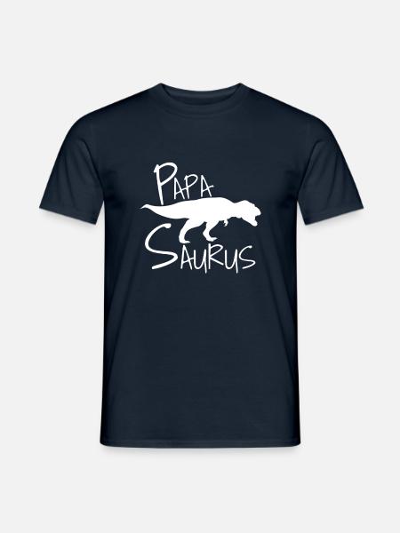 Papa Papasaurus - Men's T-Shirt - navy