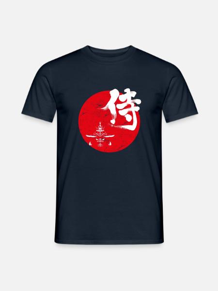 Samurai Japanese art - Men's T-Shirt - navy
