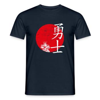 Guerriers Art japonais - T-shirt homme - marine - Devant - AI Model Male 178 light (178cm)