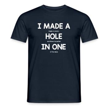 Golf golfen - Männer T-Shirt - Navy - Vorne - AI Model Male 178 light (178cm)