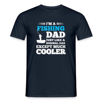 Pêche pêche papa - T-shirt homme - marine - Devant - AI Model Male 178 light (178cm)