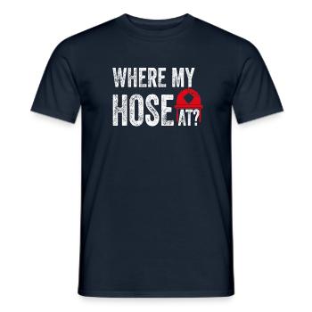 Feuerwehr Feuerwehrmann - Männer T-Shirt - Navy - Vorne - AI Model Male 178 light (178cm)