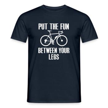 Vélo vélo - T-shirt homme - marine - Devant - AI Model Male 178 light (178cm)