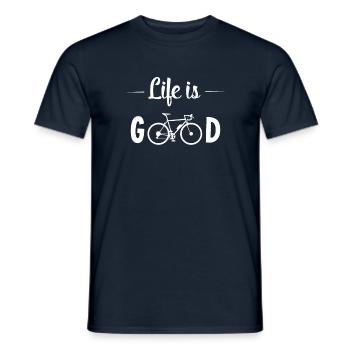 Fahrrad Fahrradfahren - Männer T-Shirt - Navy - Vorne - AI Model Male 178 light (178cm)