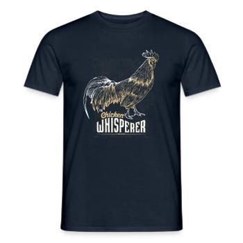 Chicken whisperer chicken - Men's T-Shirt - navy - Front - AI Model Male 178 light (178cm)