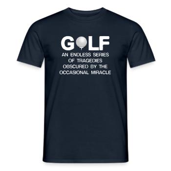 Golf golfen - Männer T-Shirt - Navy - Vorne - AI Model Male 178 light (178cm)