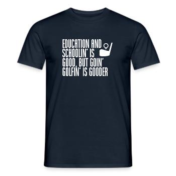 Golf golfen - Männer T-Shirt - Navy - Vorne - AI Model Male 178 light (178cm)