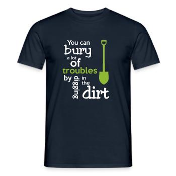 Gärtner Garten - Männer T-Shirt - Navy - Vorne - AI Model Male 178 light (178cm)