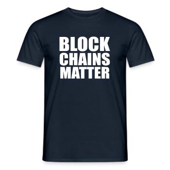 Bitcoin - T-shirt homme - marine - Devant - AI Model Male 178 light (178cm)