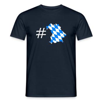 Bavière - T-shirt homme - marine - Devant - AI Model Male 178 light (178cm)