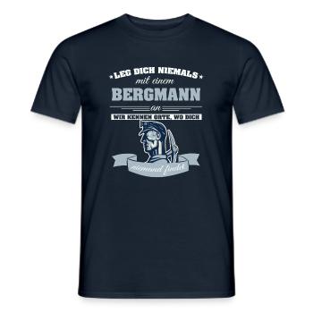 Miner - Men's T-Shirt - navy - Front - AI Model Male 178 light (178cm)
