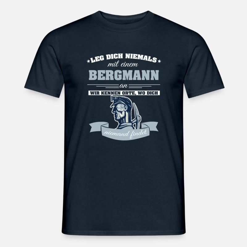 Bergmann - Männer T-Shirt - Navy