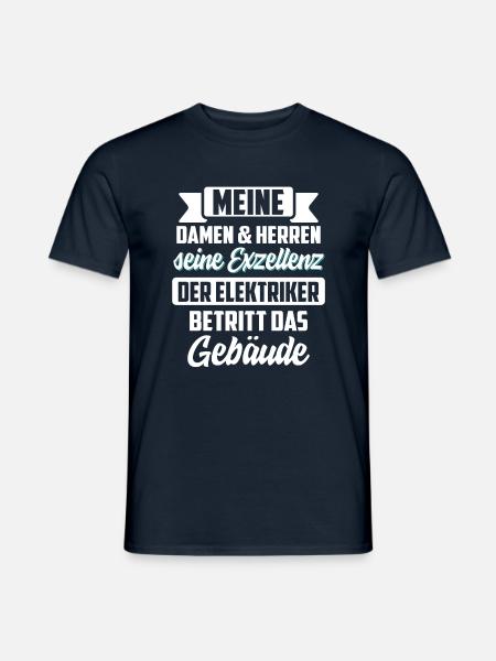 electrician - Men's T-Shirt - navy
