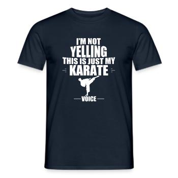 karaté - T-shirt homme - marine - Devant - AI Model Male 178 light (178cm)