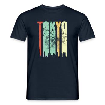 Tokyo Tokyo Vintage - T-shirt homme - marine - Devant - AI Model Male 178 light (178cm)
