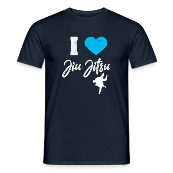 Jiu Jitsu - Männer T-Shirt - Navy - Vorne - AI Model Male 178 light (178cm)