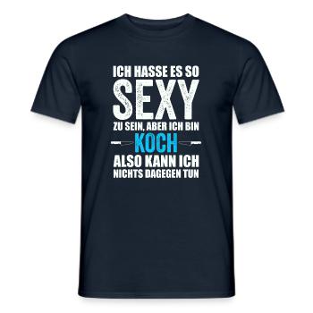 Koch kochen - Männer T-Shirt - Navy - Vorne - AI Model Male 178 light (178cm)