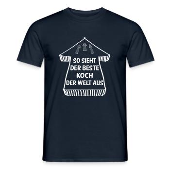 Koch kochen - Männer T-Shirt - Navy - Vorne - AI Model Male 178 light (178cm)