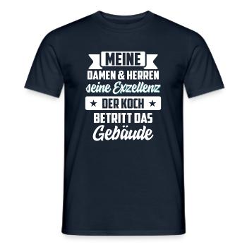 Koch kochen - Männer T-Shirt - Navy - Vorne - AI Model Male 178 light (178cm)