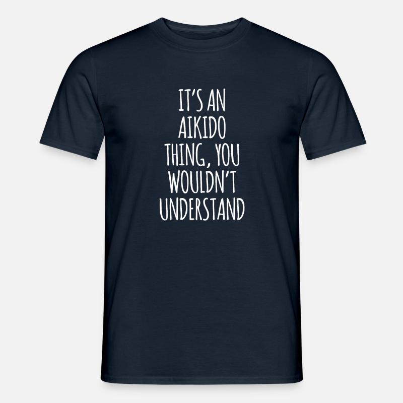 Aikido - Männer T-Shirt - Navy