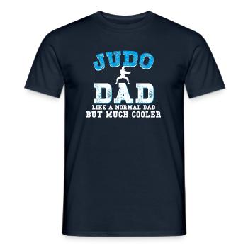 Judo Dad papa papa - T-shirt homme - marine - Devant - AI Model Male 178 light (178cm)
