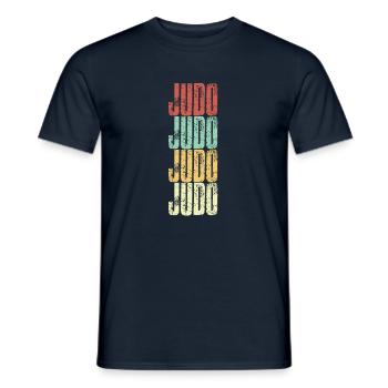 Judo millésime - T-shirt homme - marine - Devant - AI Model Male 178 light (178cm)