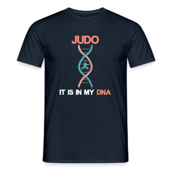 ADN de judo - T-shirt homme - marine - Devant - AI Model Male 178 light (178cm)