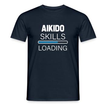 Aikido Skills - Männer T-Shirt - Navy - Vorne - AI Model Male 178 light (178cm)