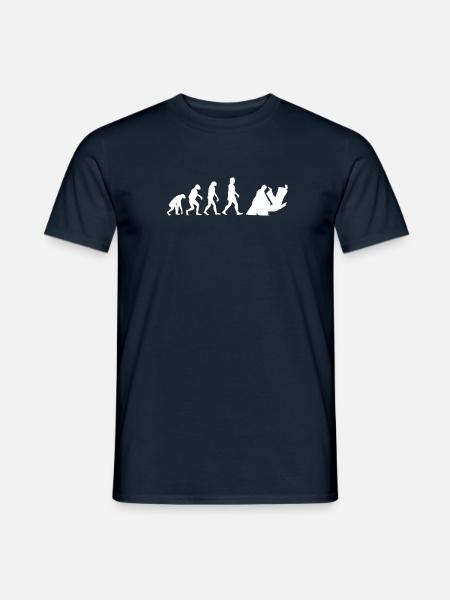 Aikido Evolution - Männer T-Shirt - Navy