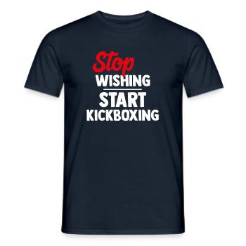 Kickboxing Kickboxing - Men's T-Shirt - navy - Front - AI Model Male 178 light (178cm)