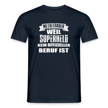 Metallbauer Schlosser Metall - Männer T-Shirt - Navy - Vorne - AI Model Male 178 light (178cm)